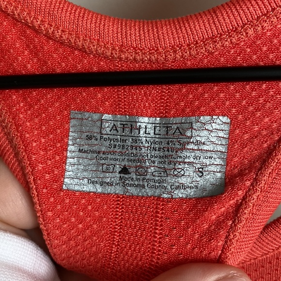 Athleta Fastest Track Coral Racerback Tank Top Sz Small - Picture 4 of 7